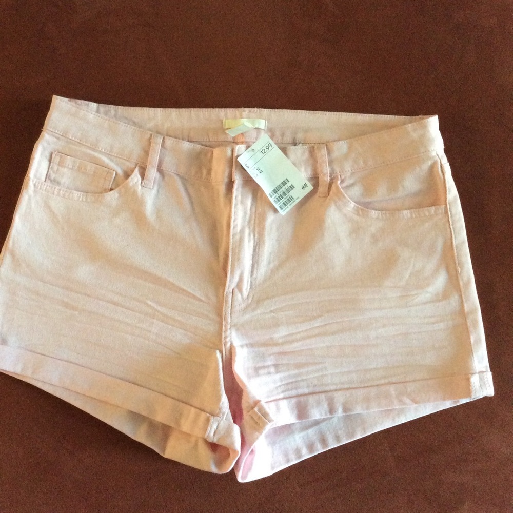 NWT Pink denim shorts